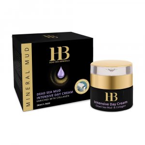 Intensive Day Cream enriched with Collagen with Dead Sea Mud and Minerals - H&B