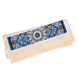 Blue Armenian Design - Dorit Judaica, Netilat Yadayim Hand Towel
