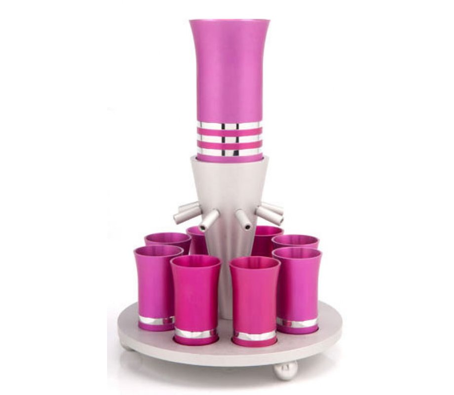 Agayof Wine Kiddush Fountai in Hot Pink