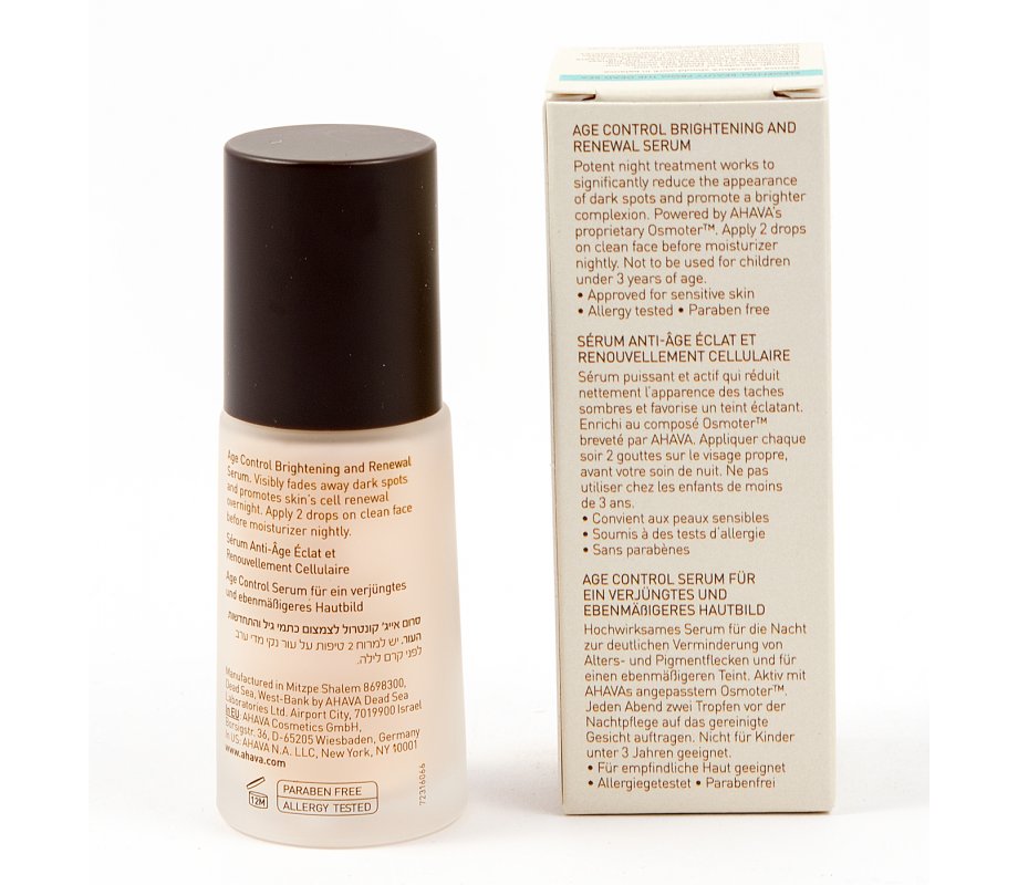 Age Control Brightening and Renewal Serum by Ahava