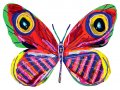 Alone Butterfly Double Sided Steel Wall Sculpture - David Gerstein