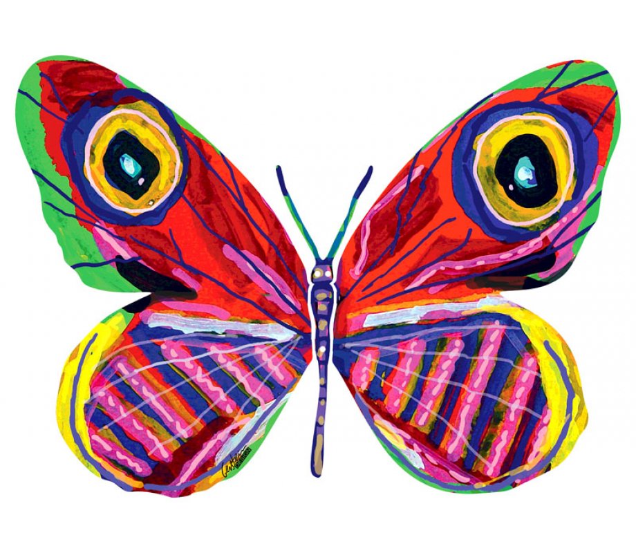 Alone Butterfly Double Sided Steel Wall Sculpture - David Gerstein