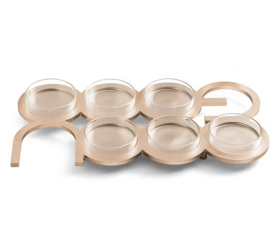 Anodized Aluminum Seder Plate Spelling