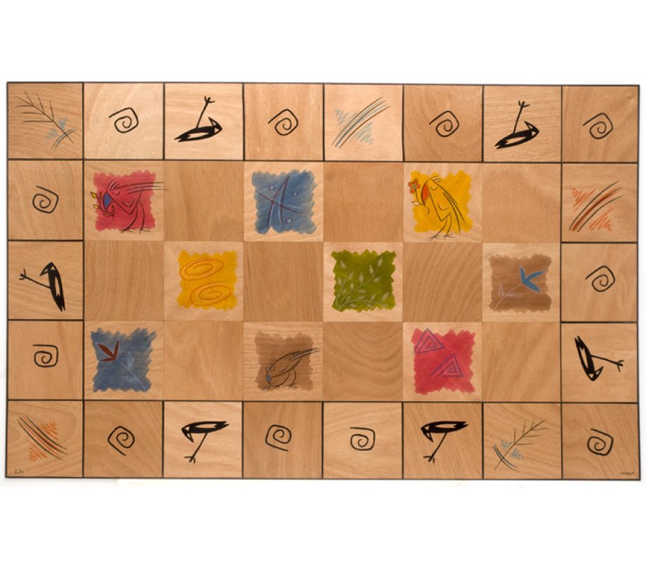 Artist's Palette Floor Mat - Kakadu