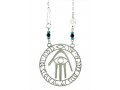 Ben Porat Yossef Hamsa Necklace - Nickel Silver by Shraga Landesman