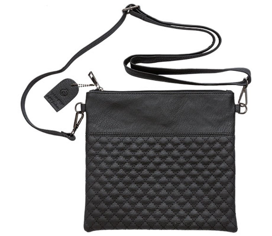 Black Faux Leather Tefillin Bag Set with Shoulder Strap
