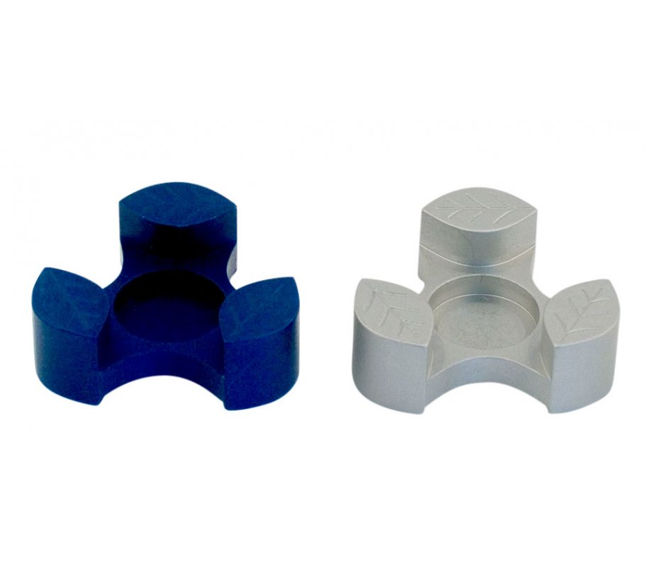 Blue Anodized Aluminum Travel Candle Holders, Leaf Collection - Avner Agayof