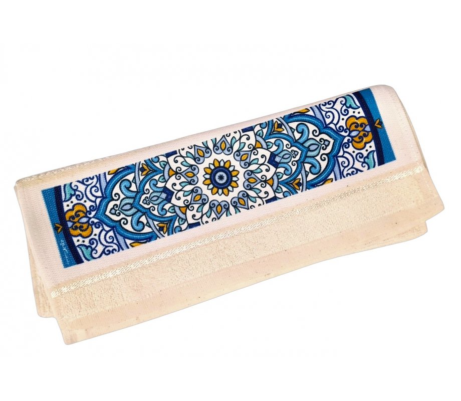 Blue Armenian Design - Dorit Judaica, Netilat Yadayim Hand Towel