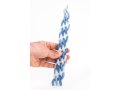 Blue and White Handcrafted Paraffin Wax Braided Havdalah Candle
