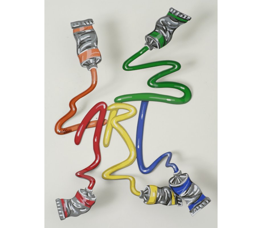Brushes and Paint Free Standing or Wall Decoration - Art by David Gerstein