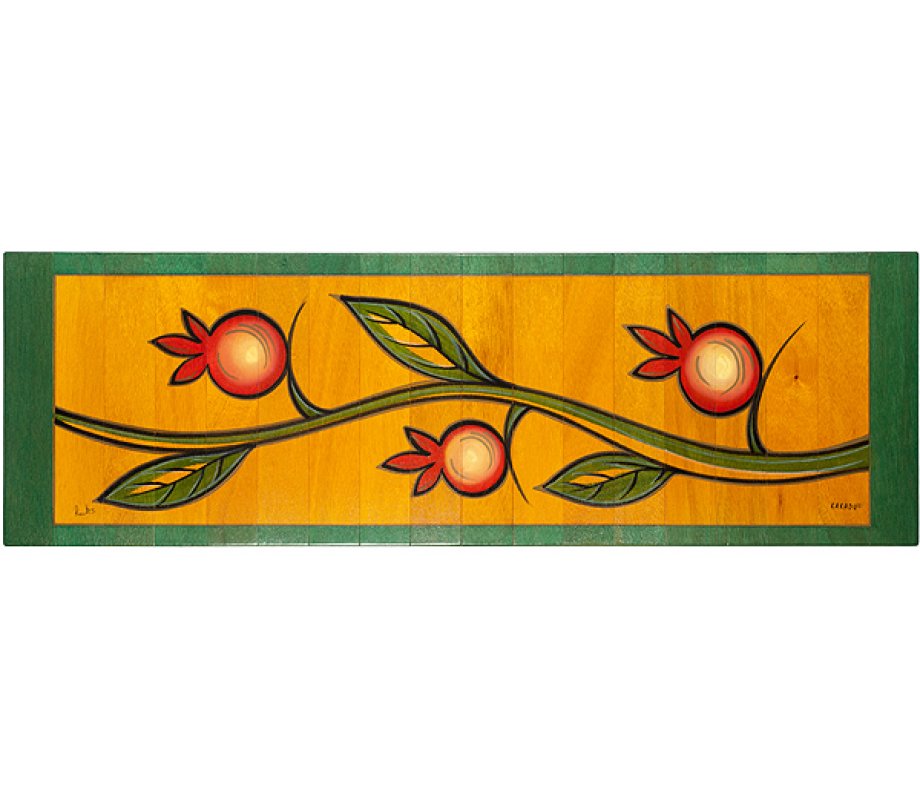 Climbing Pomegranate Table Runner - Kakadu