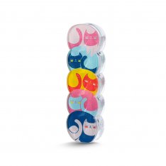 Colorful Cats Israel Museum Acrylic Mezuzah Case
