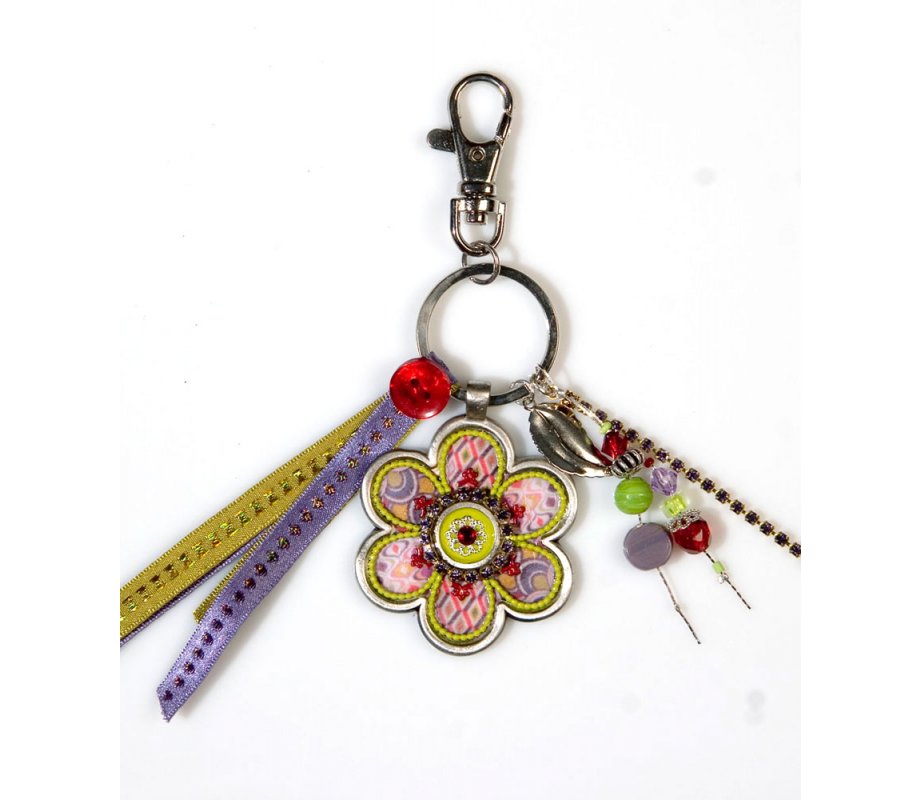 Colorful Flower Key Ring by Shahaf
