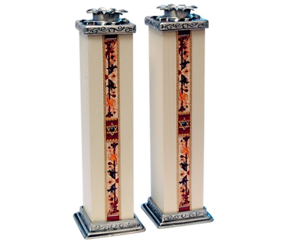 Ester Shahaf Star of David Candlesticks