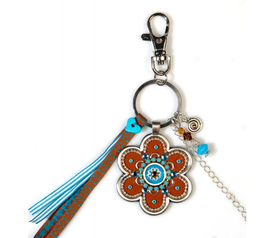 Flower Keychain in Red by Shahaf