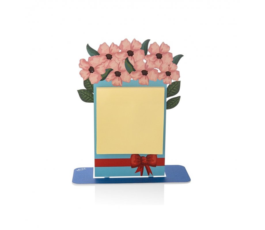 Free Standing Floral Design Table Stand for Memo Pads - Dorit Judaica