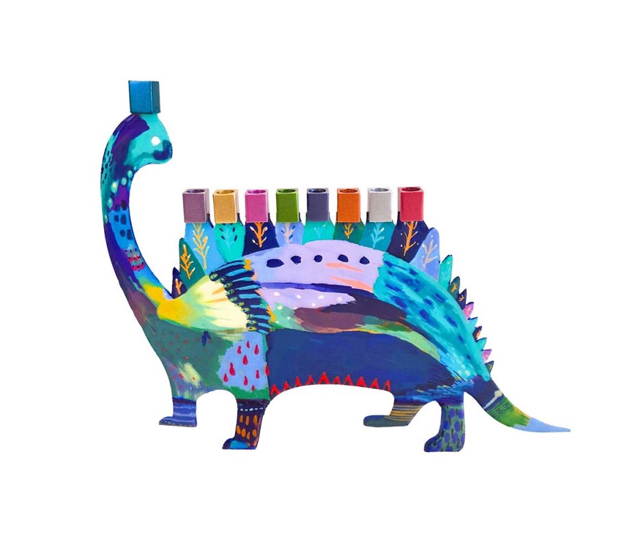 Fun Chanukah Menorah, Dinosaur - Yair Emanuel