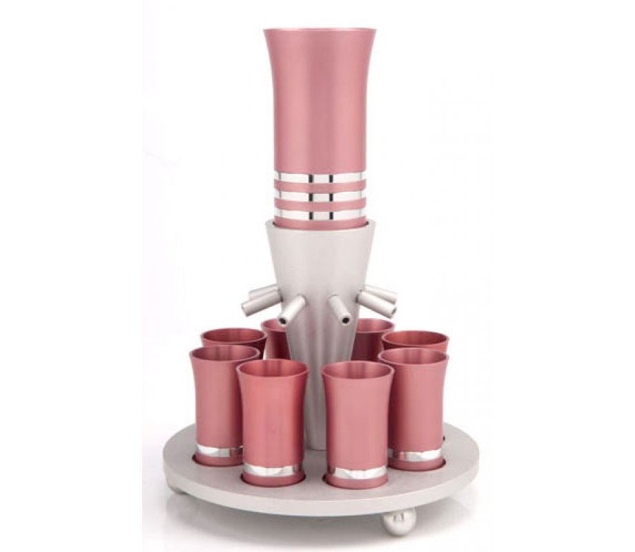 Gentle Pink Wine Kiddush Fountain by Agayof