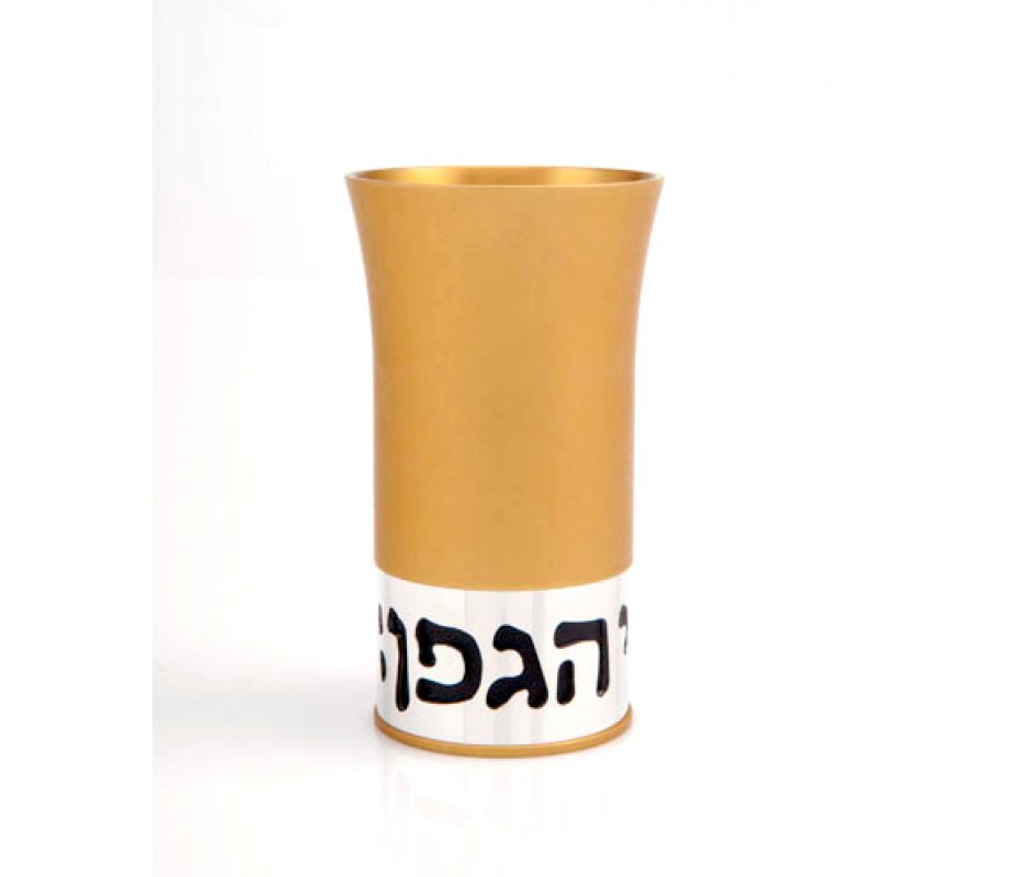 Gold Aluminum Havdalah Set by Agayof