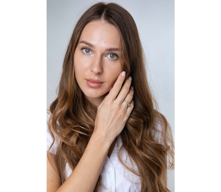 Gold Plated and Sterling Silver Ring, Protection Psalm Words - Hebrew and English