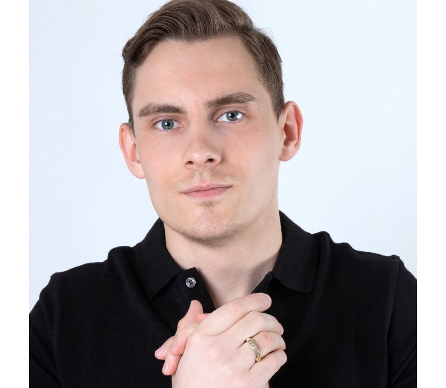 Gold Plated and Sterling Silver Ring, Protection Psalm Words - Hebrew and English