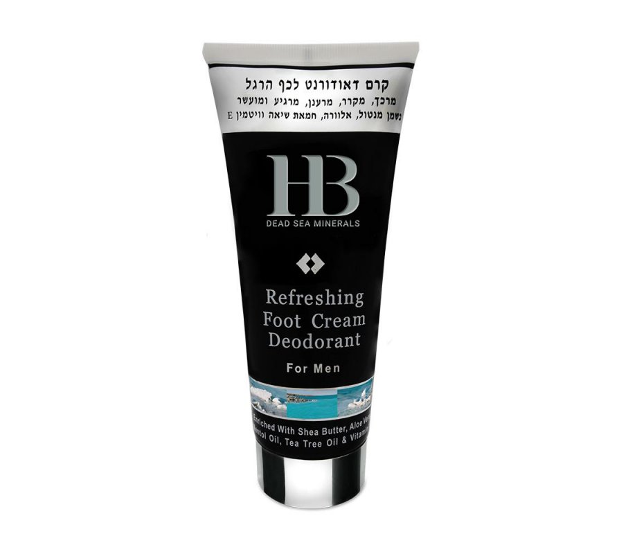H&B Dead Sea Deodorant Foot Cream for Men