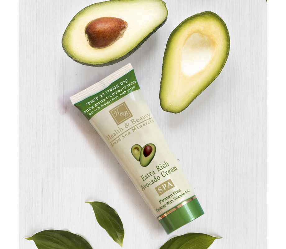 H&B Powerful Avocado Cream Combined with Vitamins, Oils, and Dead Sea Minerals