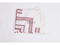 Hallel Wool Tallit Non Slip Prayer Shawl with Maroon Stripes