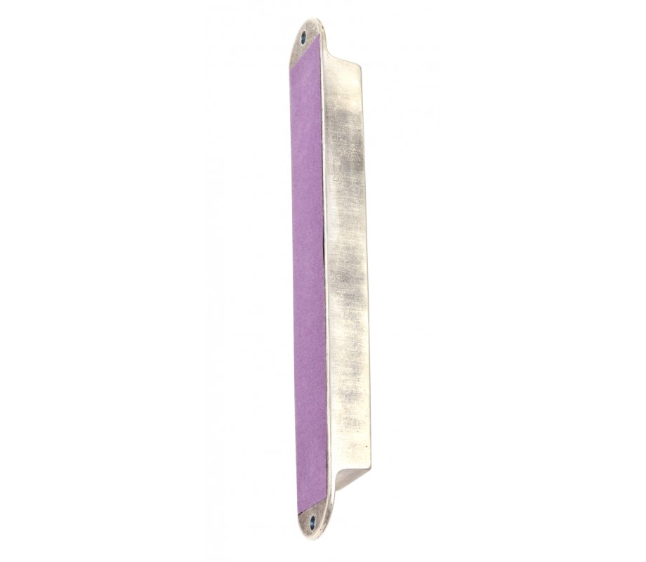 Handcrafted Pewter & Enamel Beaded Light blue Mezuzah Case, Love Birds - Iris Design