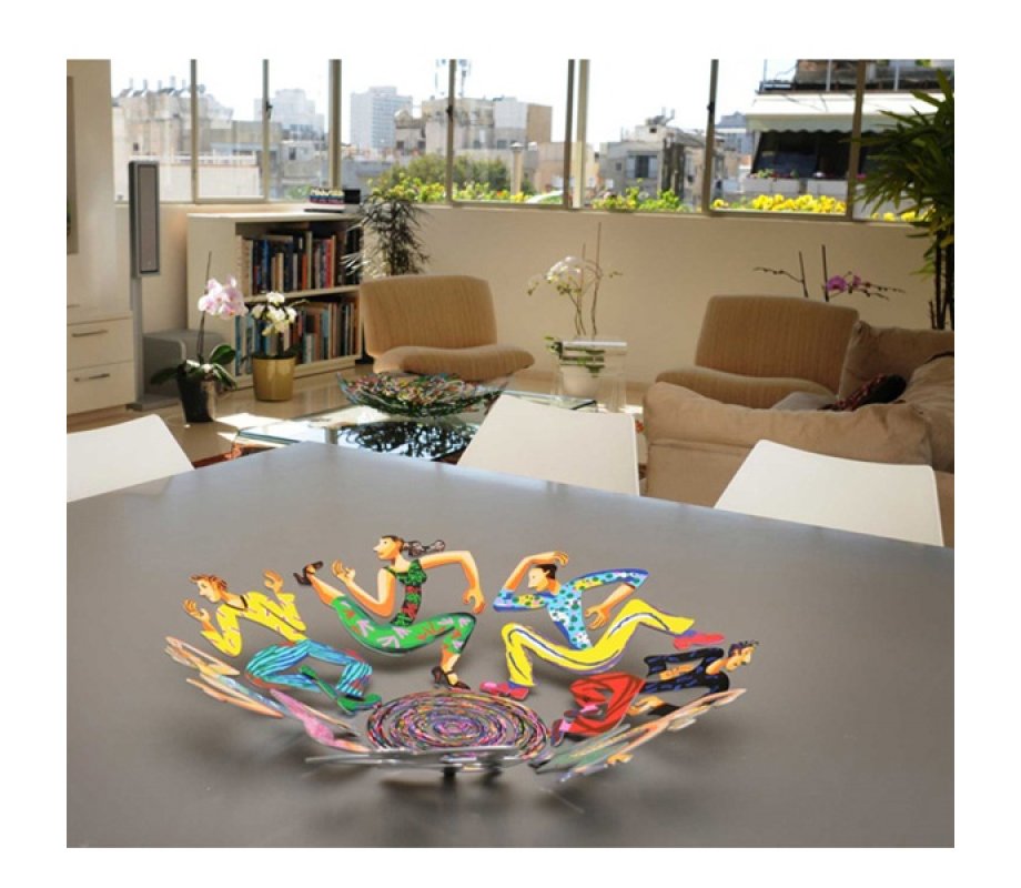 Laser Cut Fruit Bowl or Wall Decoration Figures - Disco Dancers by David Gerstein