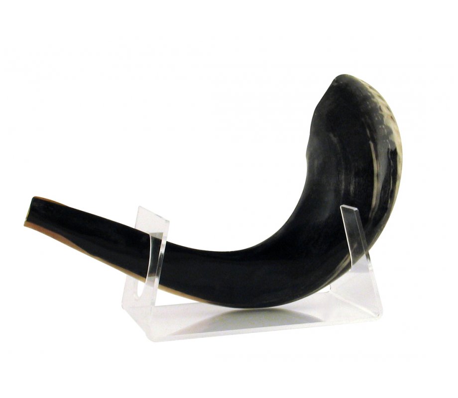 Lucite Shofar Stand for Medium Length Ram's Horn - Shofar 11-18 Inches Long