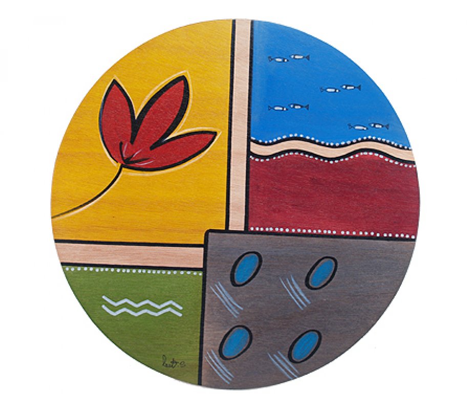 Mati Round Placemat - Kakadu