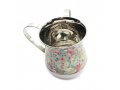 Metal Netilat Yadayim Wash Cup, Colorful Flower Design - Yair Emanuel