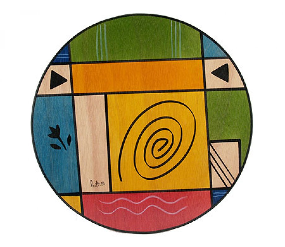 Modernini Round Placemat - Kakadu