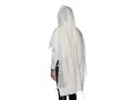 Modim Classic Wool Tallit - Pure White