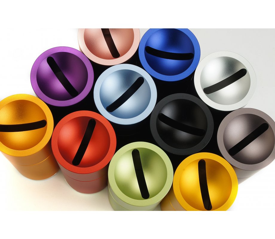 Orange Aluminum Tzedakah Box - Dabbah