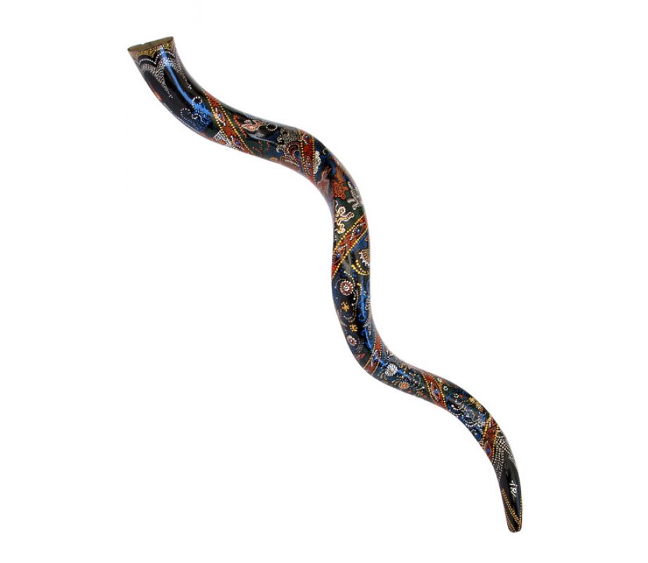 Oriental Hand Painted Yemenite Shofar