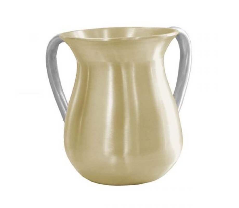 Pearl Anodized Aluminum Classic Netilat Yadayim Wash Cup - Yair Emanuel