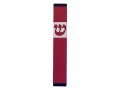 Pillar Mezuzah Case with Curving Shin in Dark Colors at 4 Inches Height - Agayof
