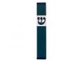 Pillar Mezuzah Case with Curving Shin in Dark Colors at 4 Inches Height - Agayof