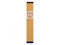 Pillar Mezuzah Case with Curving Shin, in Light Colors at 4 Inches Height - Agayof