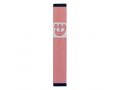 Pillar Mezuzah Case with Curving Shin, in Light Colors at 4 Inches Height - Agayof