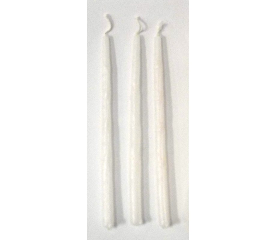 Pure White Handmade Dripless Chanukah Candles