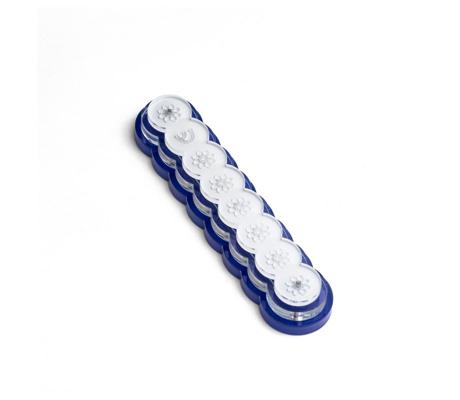 Retro Design Glass and Acrylic Israel Museum Mezuzah Case