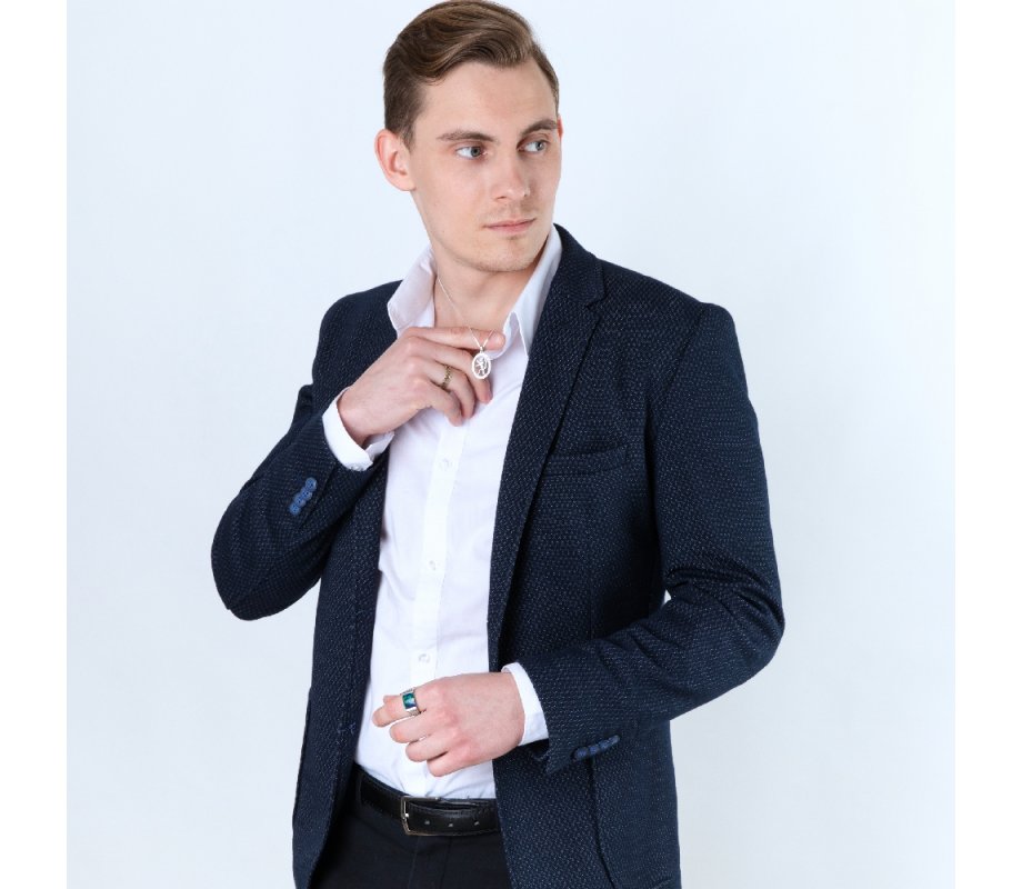 Ring of Sterling Silver, Hebrew Gold Plate Cutout Ani Ledodi English Inside