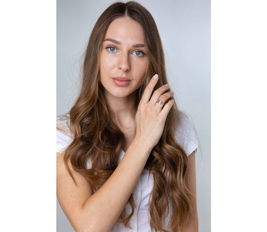 Ring of Sterling Silver with Ahavah, Love in Cut Out Letters in Hebrew