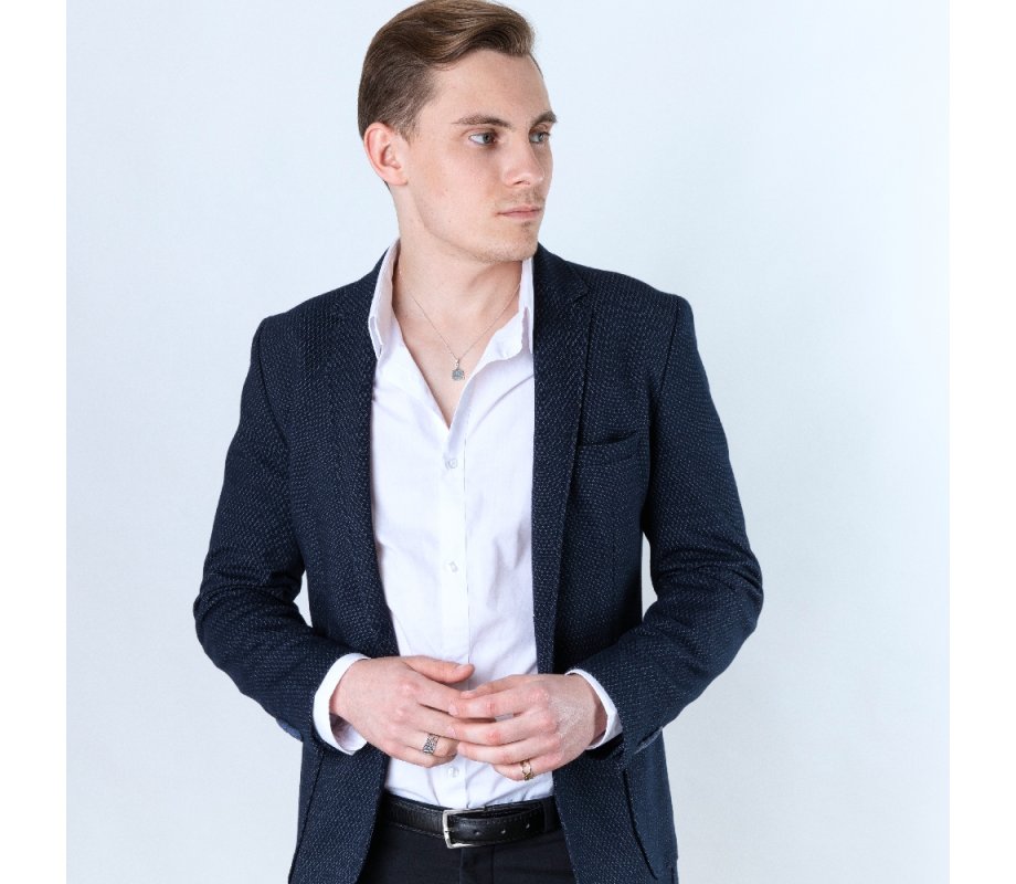 Ring of Sterling Silver with Cutout Stars of David and Glittering Menorahs