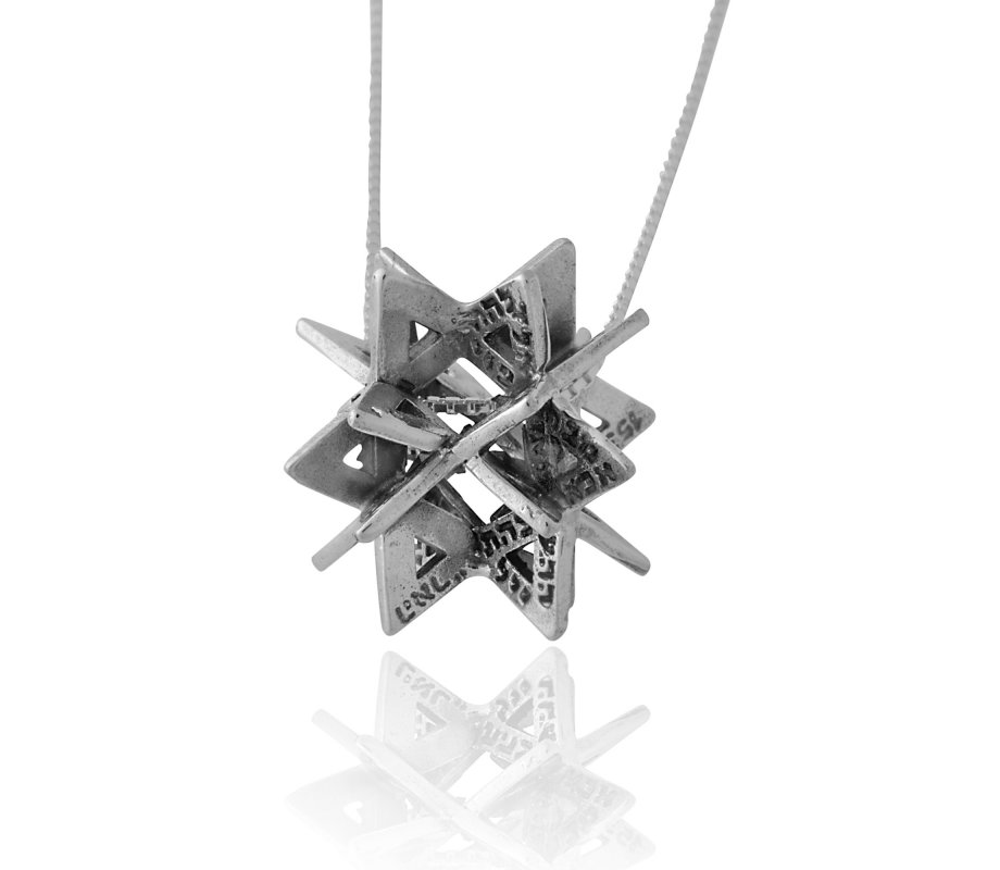 Secrets of the Merkava Pendant Necklace Kabbalah by HaAri Jewelry