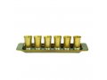 Six Anodized Aluminum Kiddush Cups and Tray, Metallic Colors - Yair Emanuel