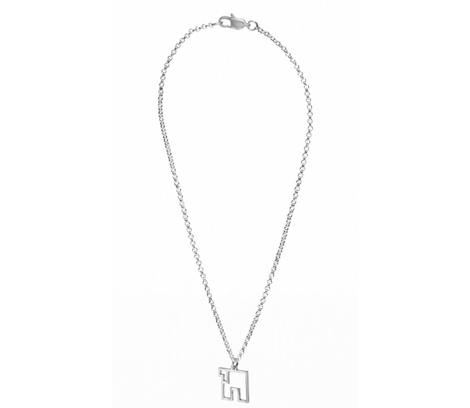 Stainless Steel Necklace with Contemporary Style CHAI Pendant - Adi Sidler